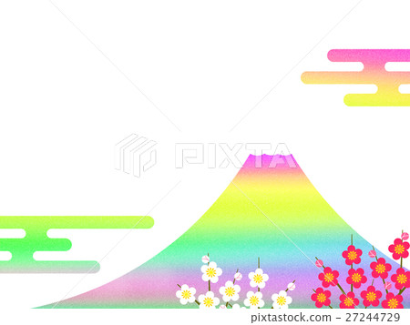 Fuji and plum blossoms Fuji and plum blossoms 27244729