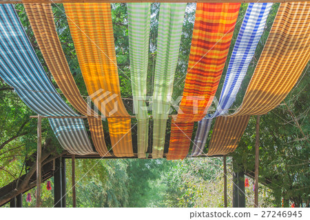 Colorful bar of Loincloth at countryside. 27246945