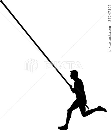 male athlete pole vaulting male athlete pole vaulting 27247305