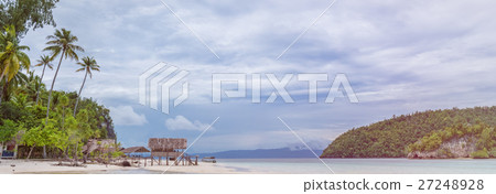 Water Hut of Homestay on Kri Island. Raja Ampat 27248928
