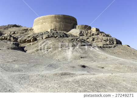 Zoroastrian Tower of Silence in Yazd, Iran. 27249271