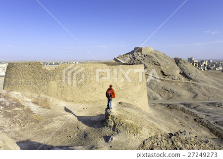 Zoroastrian Tower of Silence in Yazd, Iran. 27249273