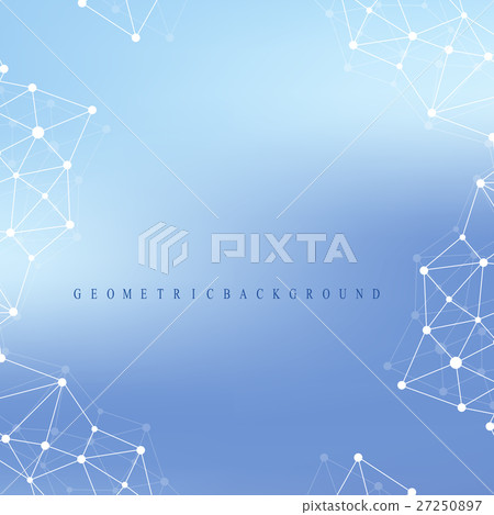 Geometric graphic background molecule and 27250897