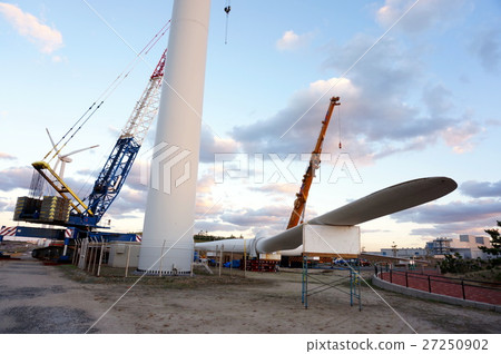 Windmill under maintenance Windmill under maintenance 27250902