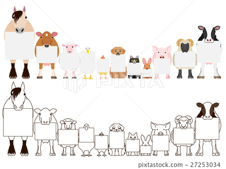 farm animal clipart borders