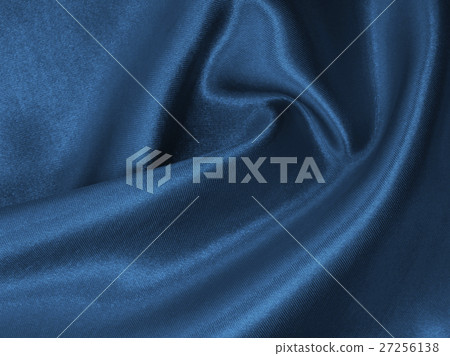 Smooth elegant blue silk or satin luxury cloth 27256138