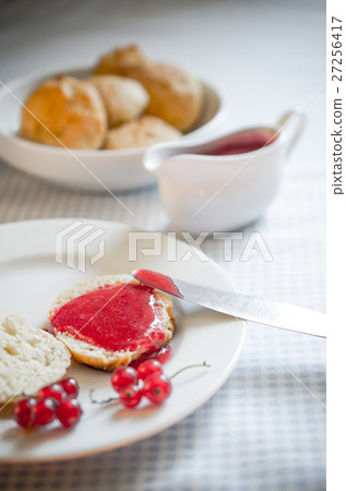scone with redcurrant jam scone with redcurrant jam 27256417