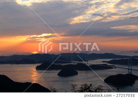 Kurushima Kai Bridge Ohashi Sunset 27257038