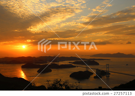 Kurushima Kai Bridge Ohashi Sunset 27257113