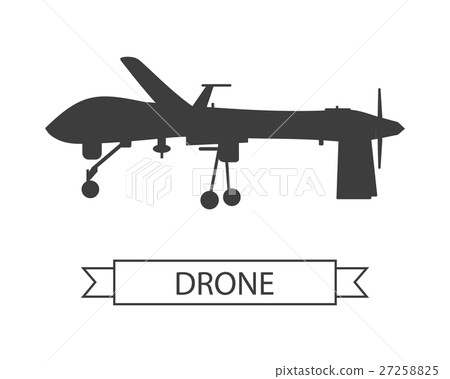 Drone Icon Isolated Unmanned Aerial Vehicle Drone Icon Isolated Unmanned Aerial Vehicle 27258825