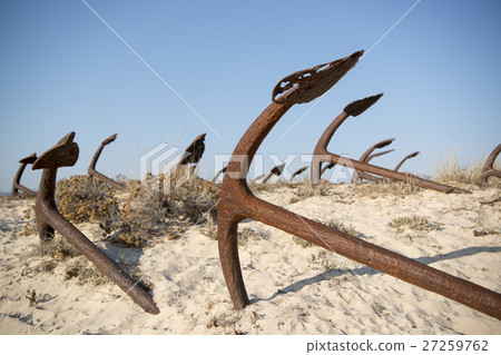 EUROPE PORTUGAL ALGARVE TAVIRA BARRIL BEACH ANCHOR EUROPE PORTUGAL ALGARVE TAVIRA BARRIL BEACH ANCHOR 27259762