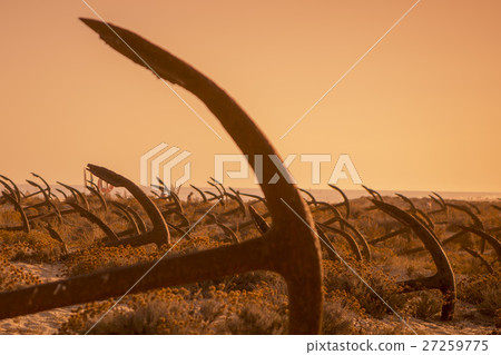 EUROPE PORTUGAL ALGARVE TAVIRA BARRIL BEACH ANCHOR 27259775