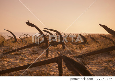 EUROPE PORTUGAL ALGARVE TAVIRA BARRIL BEACH ANCHOR 27259776