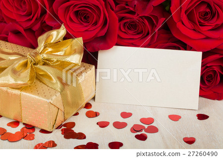 Valentine gift red roses 27260490