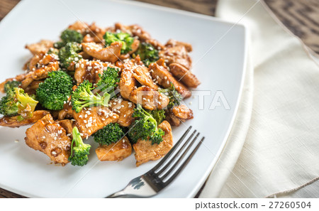 Chicken with broccoli Chicken with broccoli 27260504
