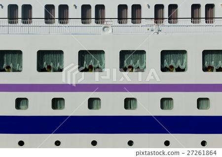 Ship's side of a passenger ship Pasifiku bean paste 27261864