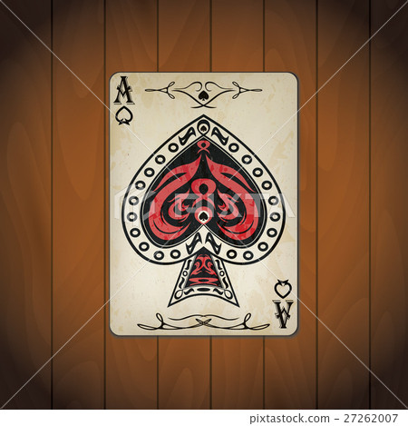 Ace of spades, poker card vector 27262007