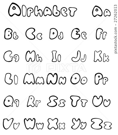 Leters alphabet smooth isolated on white 27262013