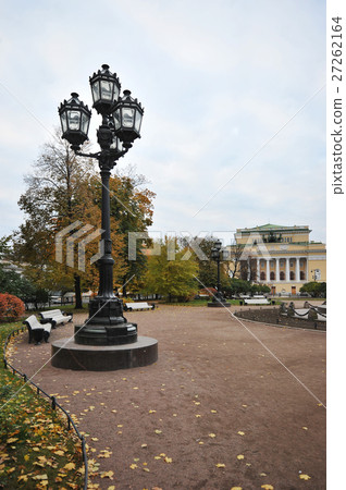 cast iron lantern in autumn the garden Catherine 27262164