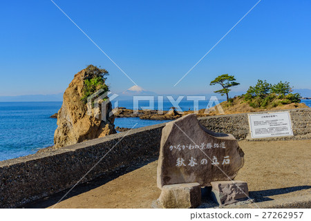 立石海岸和富士山 27262957