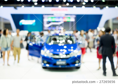 Abstract blur people walking in car exhibition Abstract blur people walking in car exhibition 27265656
