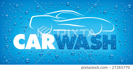 car wash design with many water drops 27265770