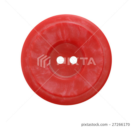 Big red button on white background 27266170