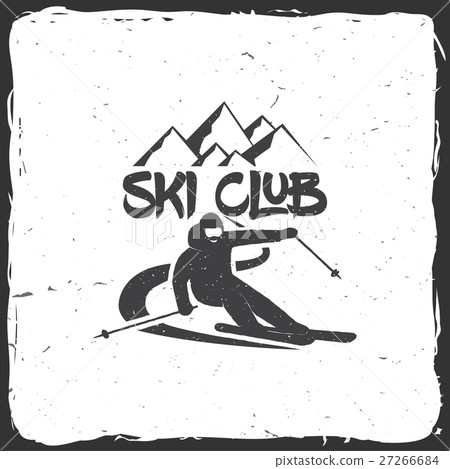 Ski club concept with skier. 27266684