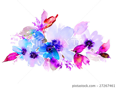 Flowers watercolor illustration Flowers watercolor illustration 27267461