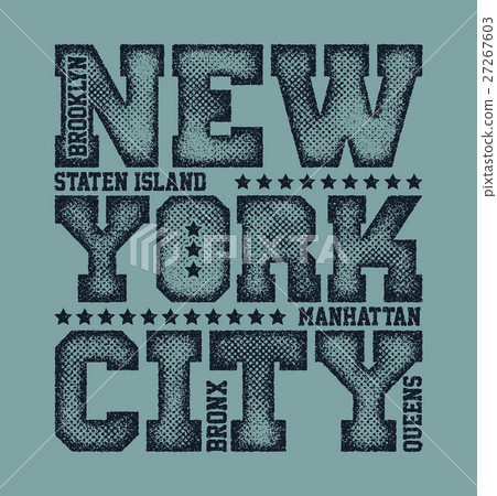 New York City Typography Graphics 27267603