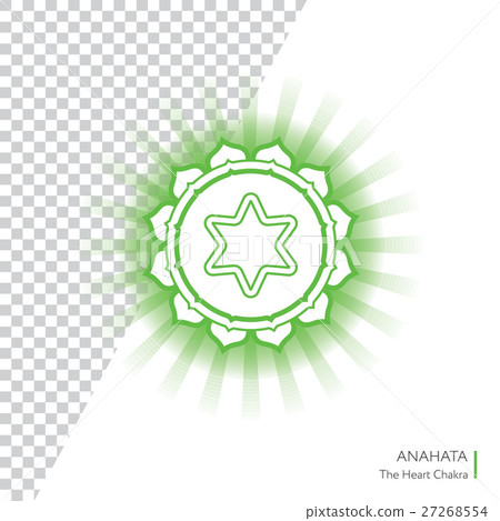 Anahata. Chakra vector icon with transparency 27268554