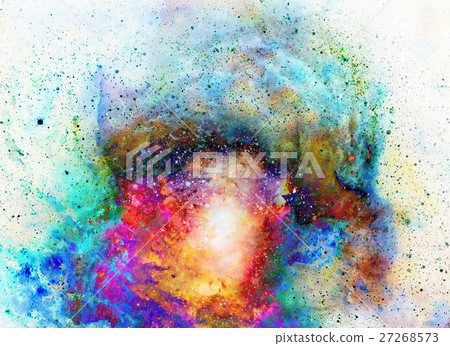 Cosmic space and stars, color cosmic abstract 27268573