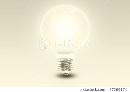 big light bulb - monochrom big light bulb - monochrom 27269174