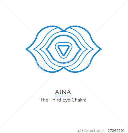 Ajna - chakra icon flat Ajna - chakra icon flat 27269201