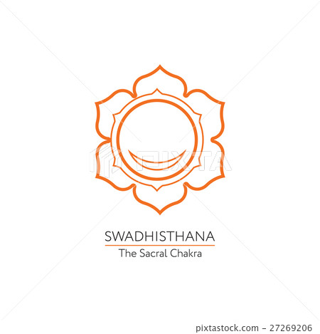 Swadhisthana - chakra icon flat Swadhisthana - chakra icon flat 27269206