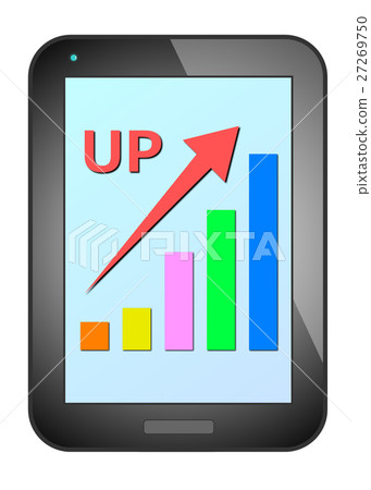Tablet and graph Tablet and graph 27269750