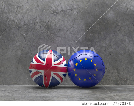 Flags of the United Kingdom and the European Union Flags of the United Kingdom and the European Union 27270388