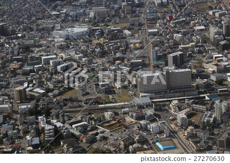 Aerial view of Tozubo Tojo Line near Tsurusei Station Aerial view of Tozubo Tojo Line near Tsurusei Station 27270630