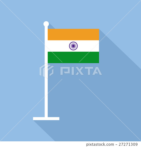 India National Flag Vector Flat Icon - Stock Illustration [27271309 ...