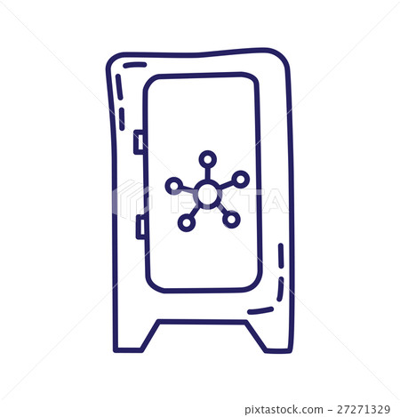 Old vault line icon Old vault line icon 27271329