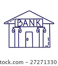 Bank line icon 27271330