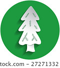 Spruce icon in paper style 27271332