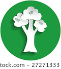 Oak icon in paper style 27271333
