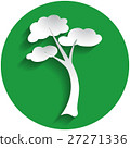 Tree icon in paper style 27271336