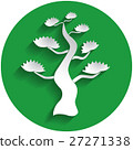 Bonsai icon in paper style 27271338