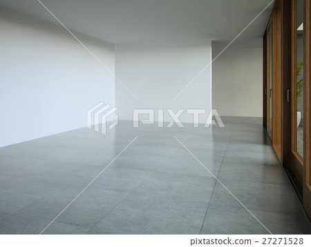 Interior empty room 3D rendering Interior empty room 3D rendering 27271528