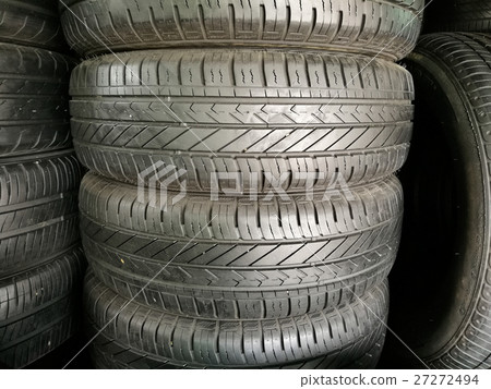Stack of used tires for sale Stack of used tires for sale 27272494
