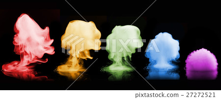 Color smoke explosion isolated on black Color smoke explosion isolated on black 27272521