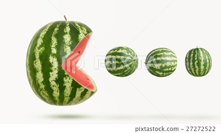 funny pacman watermelon funny pacman watermelon 27272522