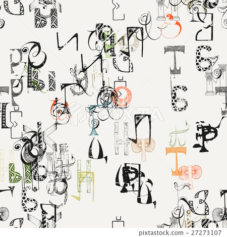 Seamless grunge doodle background Seamless grunge doodle background 27273107